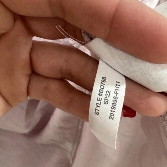 Women’s J.Crew Sheer Purple Long Sleeve Top Blouse Size Small S‎ - Picture 7 of 9